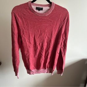 Express Men’s Red Long Sleeve Crewneck Sweater